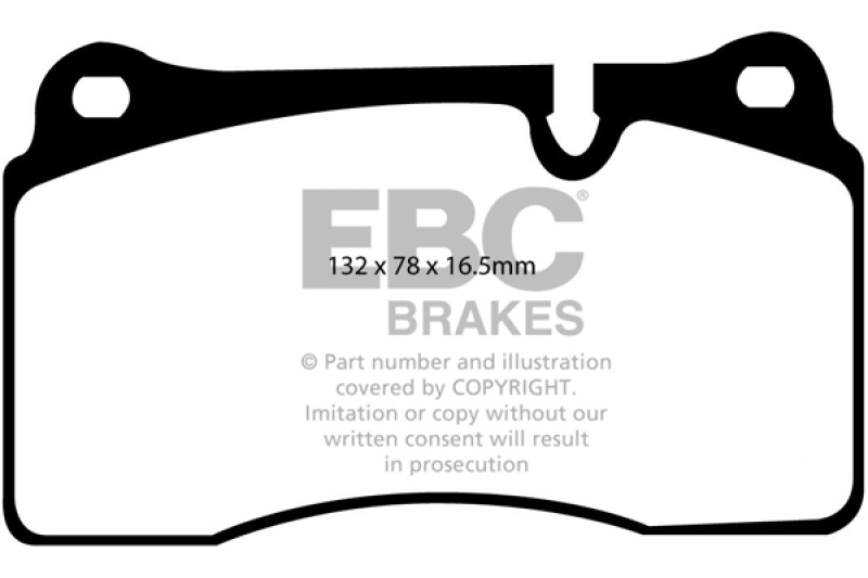 EBC 05-09 Land Rover Range Rover 4.2 Supercharged Greenstuff Front Brake Pads thumbnail 3