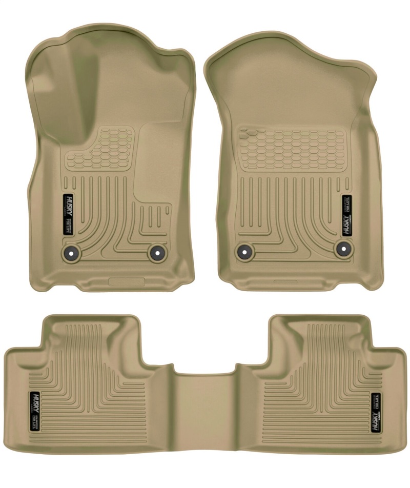 Husky Liners 16-22 Dodge Durango Weatherbeater Tan Front & 2nd Seat Floor Liners thumbnail 4