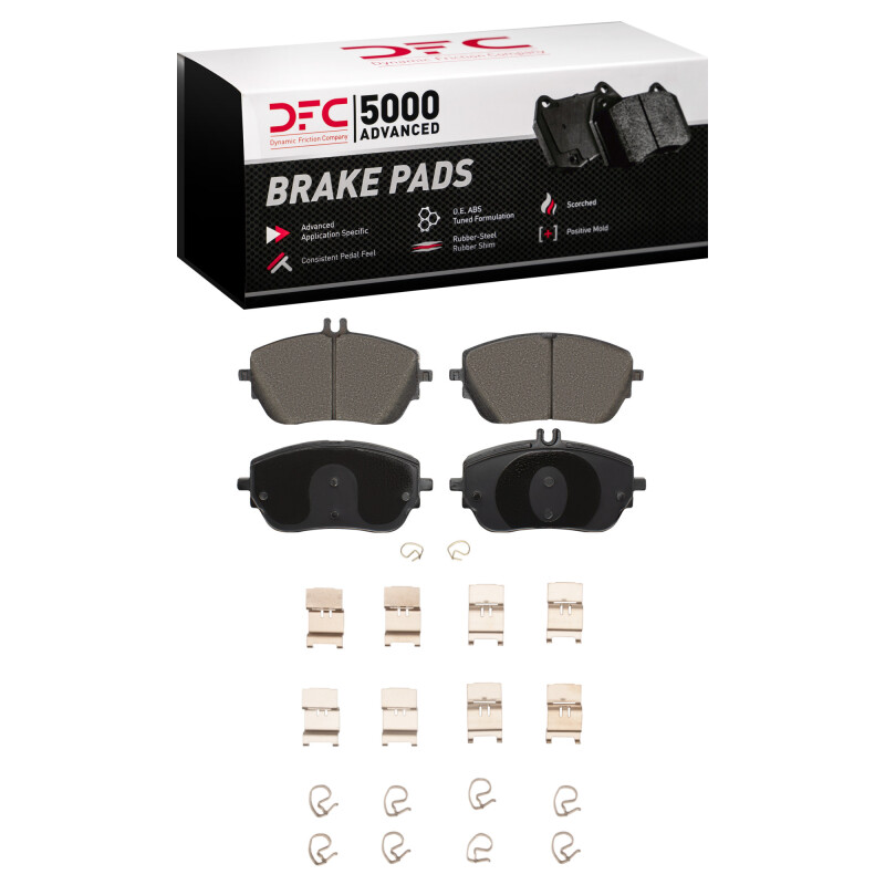 DFC 5000 Advanced Brake Pads - Low Metallic & Hardware Kit