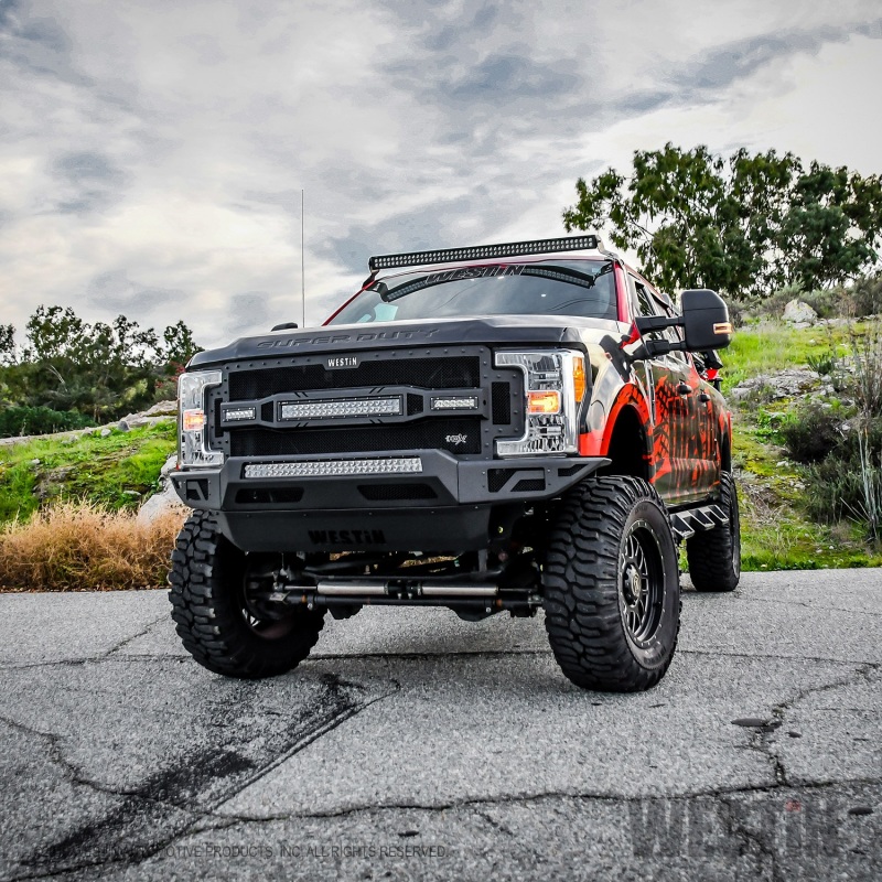 Westin Pro-Mod Front Bumpers for 2017-2022 F-250 SUPER DUTY, F-350 DUTY - 58-41175 Bumper, Pro-Mod, Fabricated, Steel, Black Textured Powdercoated, Ford, Each thumbnail 6
