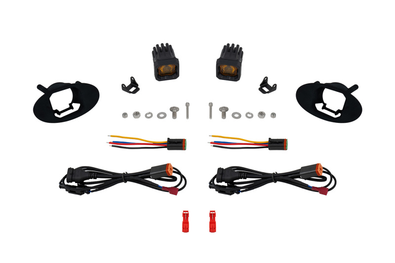 Diode Dynamics SSC1 Type MZ LED Fog Light Kit Yellow SAE Fog