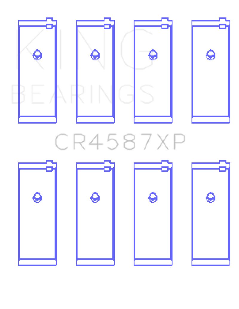 King Engine Bearings Nissan SR20DET (GTiR FWD) 16V Performance Rod Bearing Set - Size STD thumbnail 2