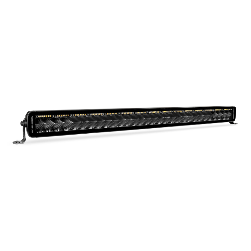 Go Rhino Xplor Blackout Combo Series Dbl Row LED Light Bar w/Amber (Side/Track Mount) 32in. - Blk thumbnail 6