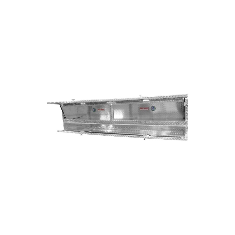 Westin/Brute High Cap 96in Stake Bed Contractor TopSider w/ Doors - Aluminum thumbnail 2