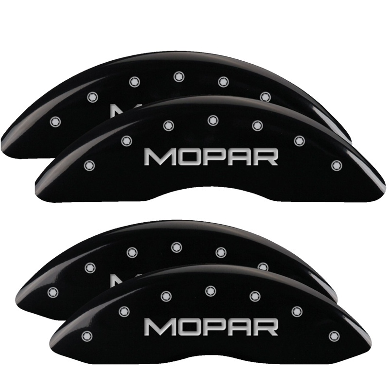 MGP 4 Caliper Covers Engraved Front & Rear MGP Black finish silver ch thumbnail 7