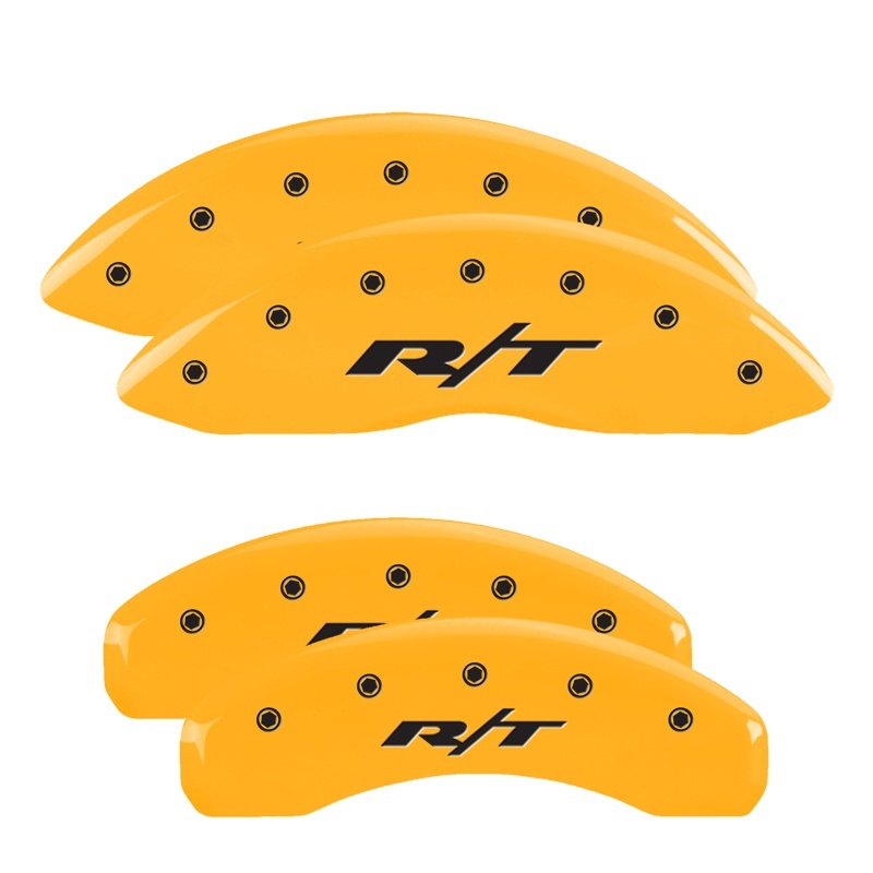MGP 4 Caliper Covers Engraved Front Buick Rear Yellow Finish Black Char 2015 Buick Regal thumbnail 7