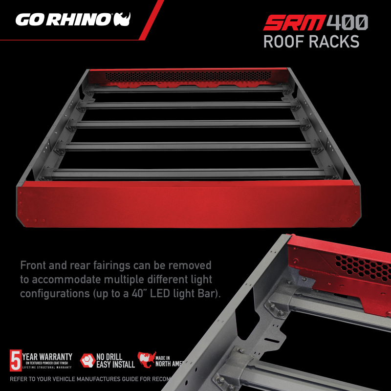 Go Rhino SRM 400 Roof Rack - 68in thumbnail 2