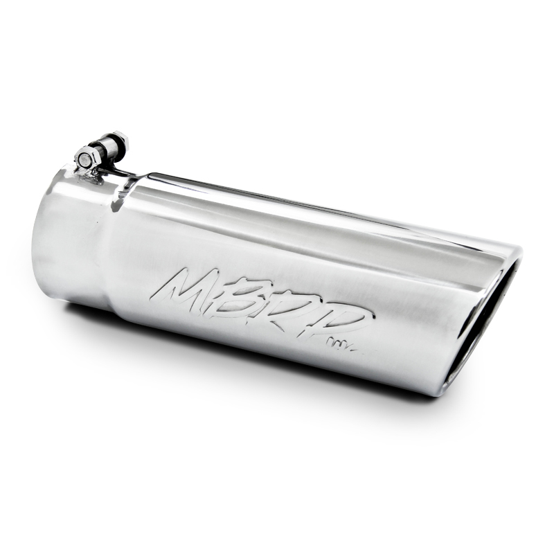MBRP Universal Tip 4in O.D. Angled Rolled End 3.5in inlet 10 length