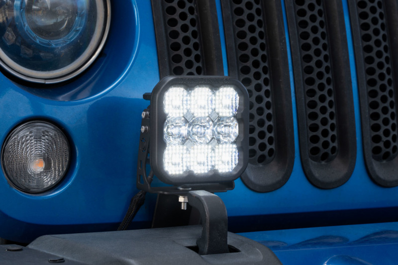 Diode Dynamics 07-18 Jeep JK Wrangler SS5 Bumper LED Pod Light Kit - Sport Yellow Driving thumbnail 7