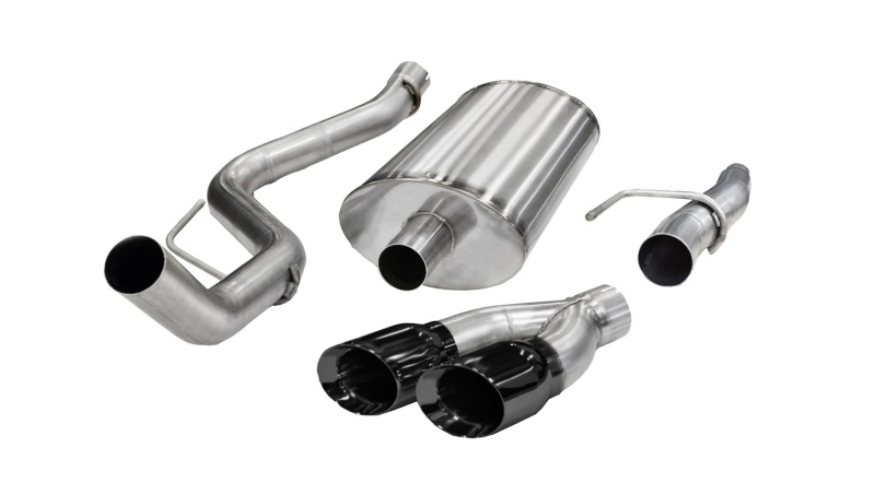 Corsa 2011-2014 Ford F-150 5.0L V8 Black Sport Cat-Back Exhaust thumbnail 6