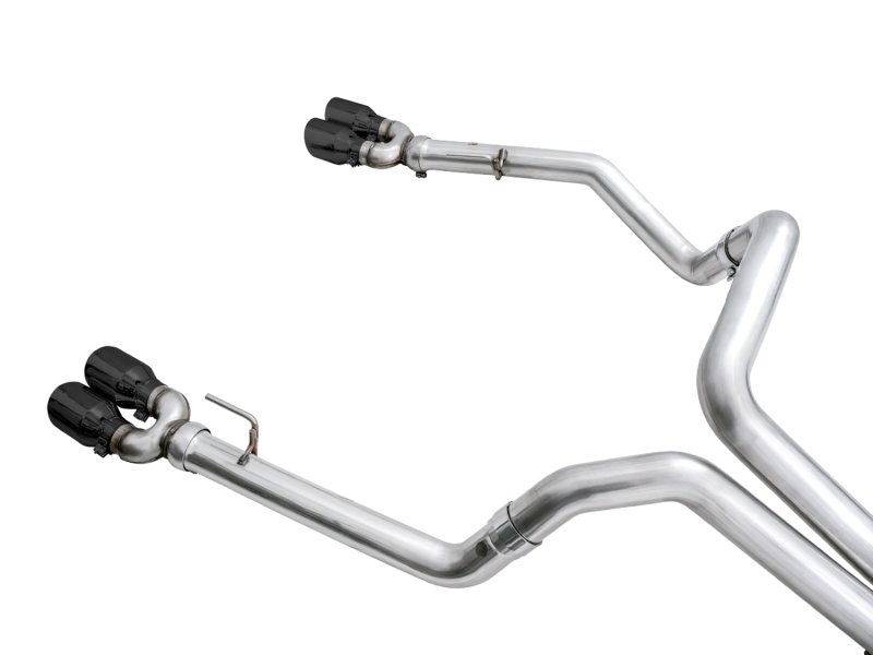 AWE Tuning 4th Gen GM 1500 6.2L 0FG Cat-Back Split Rear Exit (w/ Bumper Cutouts) - Quad Diamond Tips thumbnail 9
