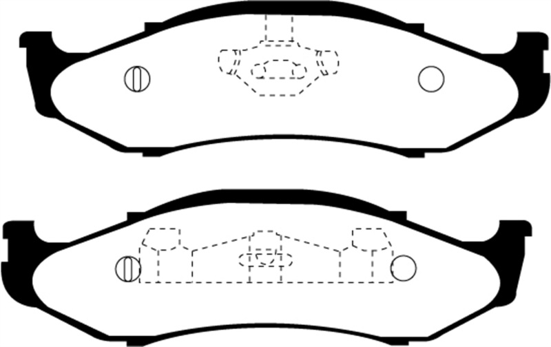 EBC 97-99 Jeep Cherokee 2.5 82mm High Rotors Yellowstuff Front Brake Pads thumbnail 7