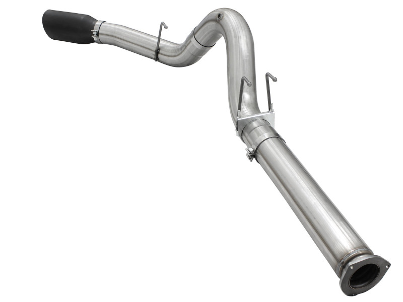 aFe MACH Force XP Exhaust 5in DPF-Back Stainless Steel Exht 2015 Ford Turbo Diesel V8 6.7L Black Tip thumbnail 9