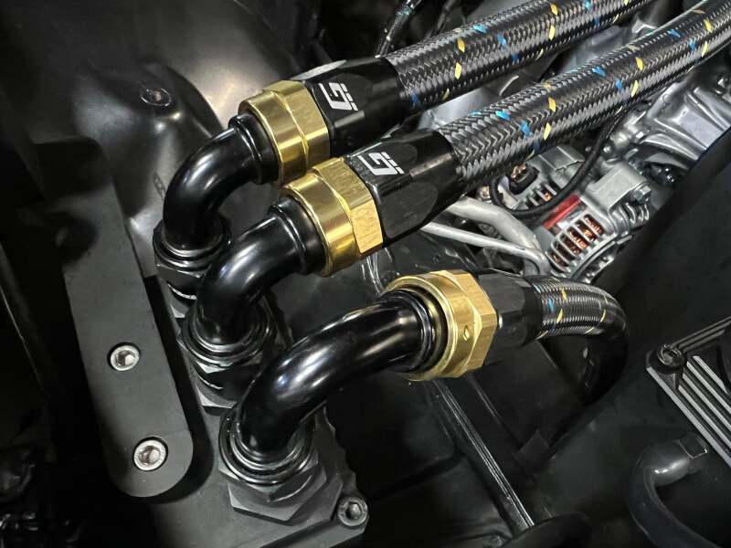GReddy AN06 REUSABLE HOSE NYLON BRAIDED BLACK/GOLD/BLUE (PRICE PER FOOT) thumbnail 3