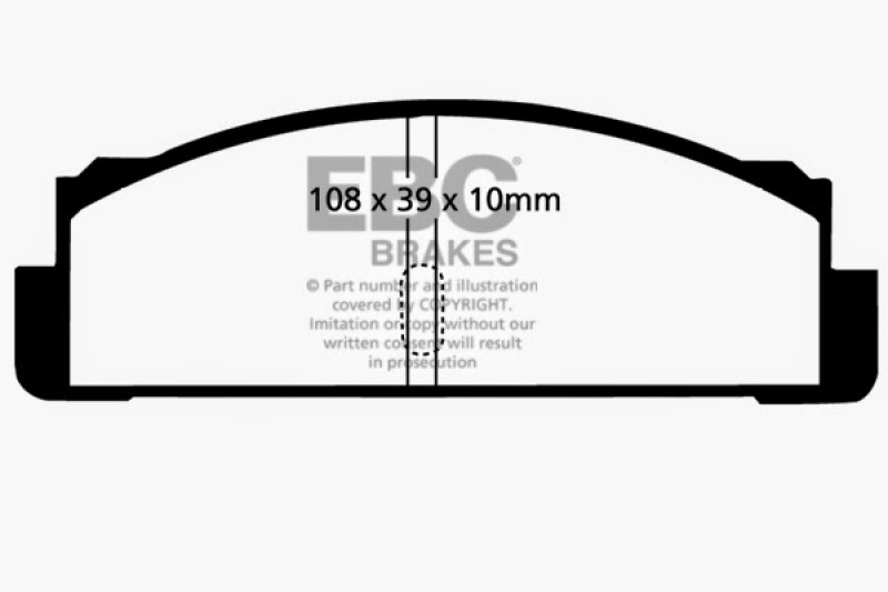 EBC 68-83 Fiat 124 1.6 Greenstuff Rear Brake Pads thumbnail 5