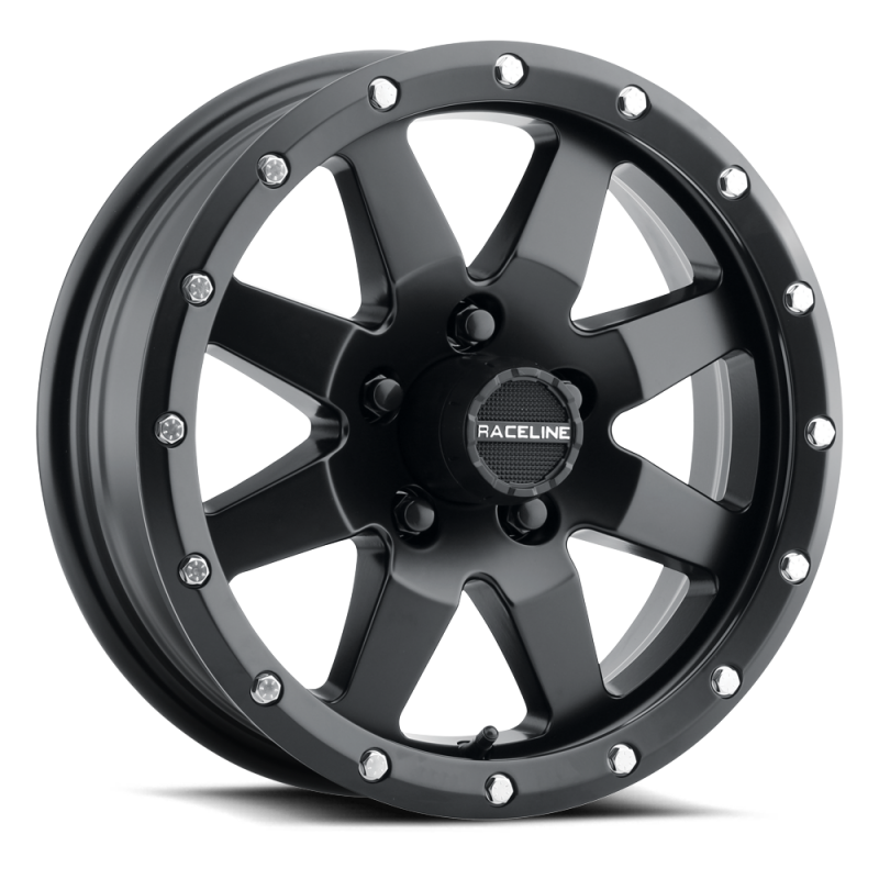Raceline 935B Defender 14x6in / 5x114.3 BP / 0mm Offset / 3.19mm Bore - Satin Black Wheel thumbnail 3