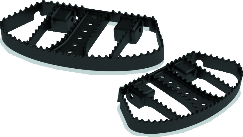 Burly Brand MX Passenger Boards - Black