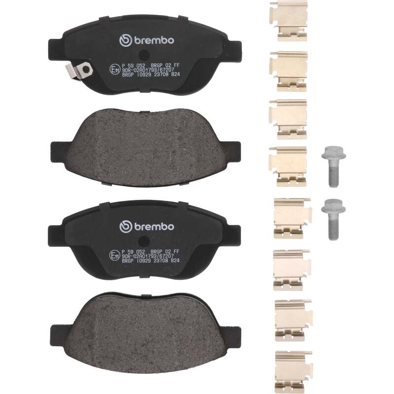 Brembo 12-13 Fiat 500 Front Low-Met Brake Pad thumbnail 2