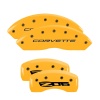 MGP 4 Caliper Covers Engraved Front C5/Corvette Engraved Rear C5/Z06 Yellow finish black ch thumbnail 8