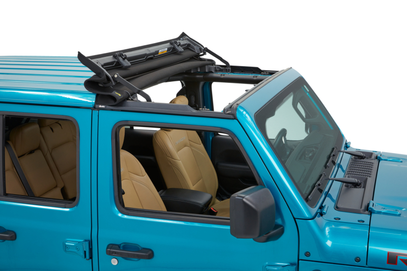 Bestop 20-26 Jeep Gladiator / 18-26 Wrangler JL Sunrider For Hardtop (Premium Black Twill) thumbnail 8