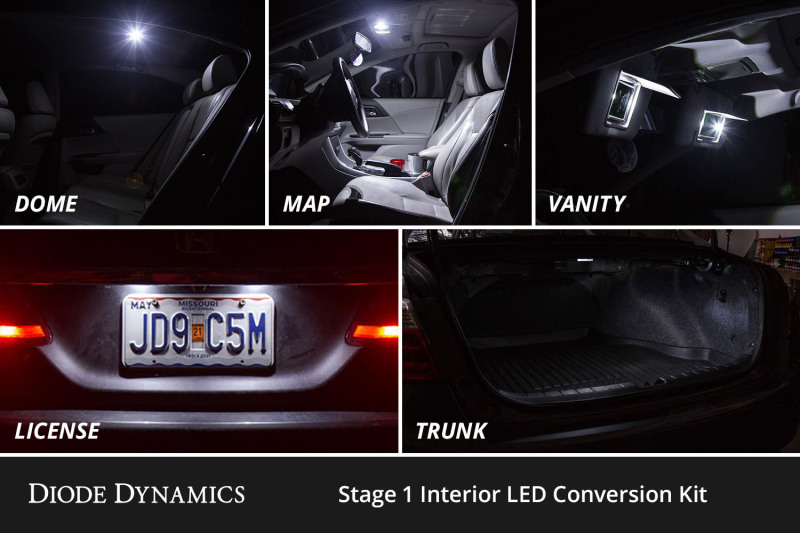 Diode Dynamics 16-22 Toyota Prius Interior LED Kit Cool White Stage 2 thumbnail 5