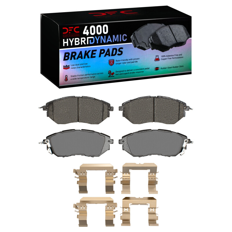 DFC 05-18 Subaru Forester Front Geospec Rotors w/4000 HybriDynamic Brake Pads w/Hardware (1x dfc4000-1078-01, 2x dfc604-13018)