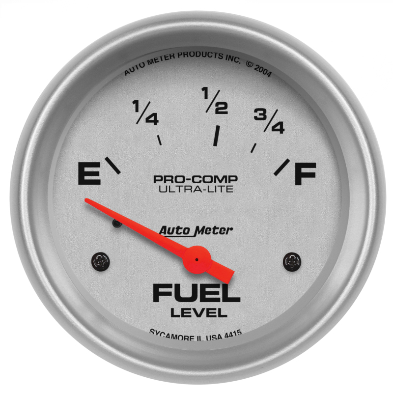 Autometer Ultra-Lite 2-5/8in 73-10 Ohm Fuel Level Gauge thumbnail 5