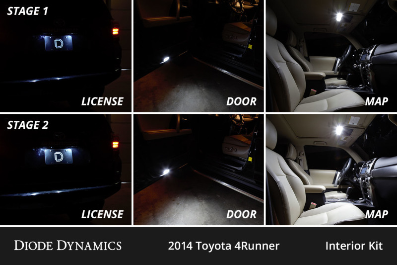 Diode Dynamics 10-24 Toyota 4Runner Interior LED Kit Cool White Stage 1 thumbnail 8