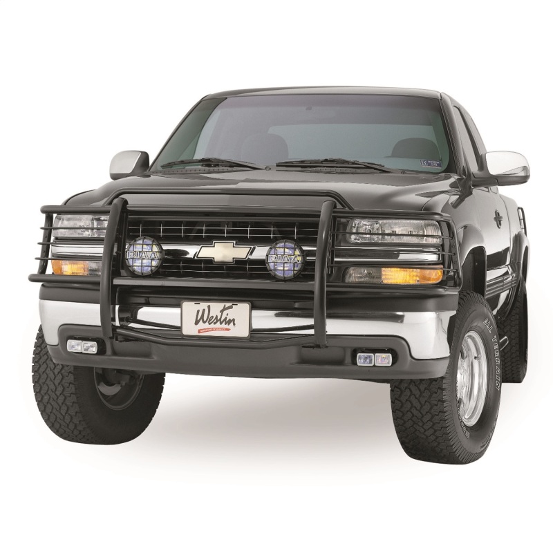 Westin 1999-2002 Chevrolet Silverado 1500LD Sportsman Grille Guard - Black thumbnail 8