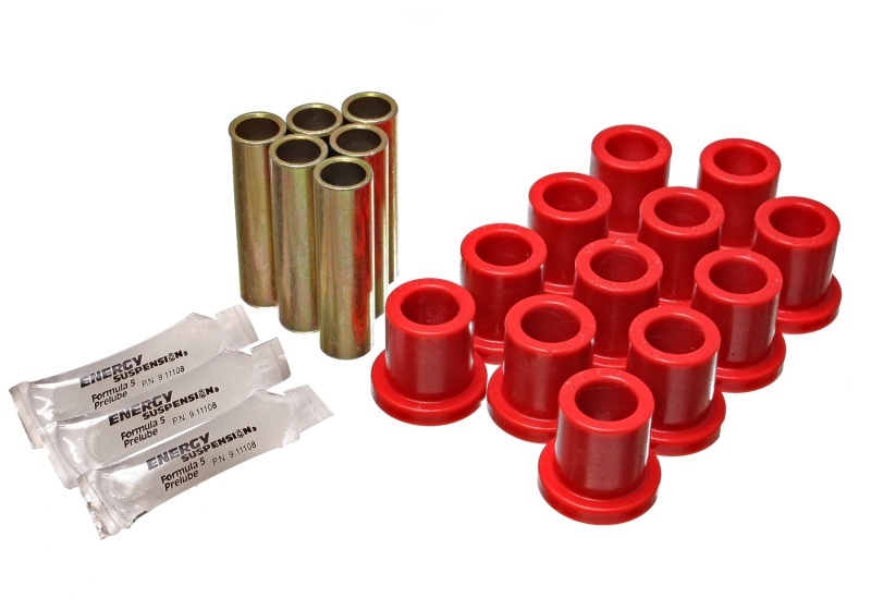 Energy Suspension 57-72 Ford F-100 / F-150 Rear 2WD Red Spring and Shackle Set thumbnail 5