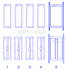 King Engine Bearings GM 262/302/327/350 (Size .010) Main Bearing Set thumbnail 3