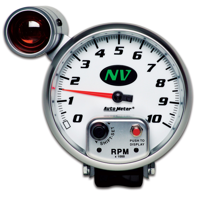 AutoMeter Gauge Tachometer 5in. 10K RPM Pedestal W/ Ext. Shift-Lite NV thumbnail 8