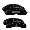 MGP 4 Caliper Covers Engraved Front Lincoln Engraved Rear Star logo Black finish silver ch thumbnail 8