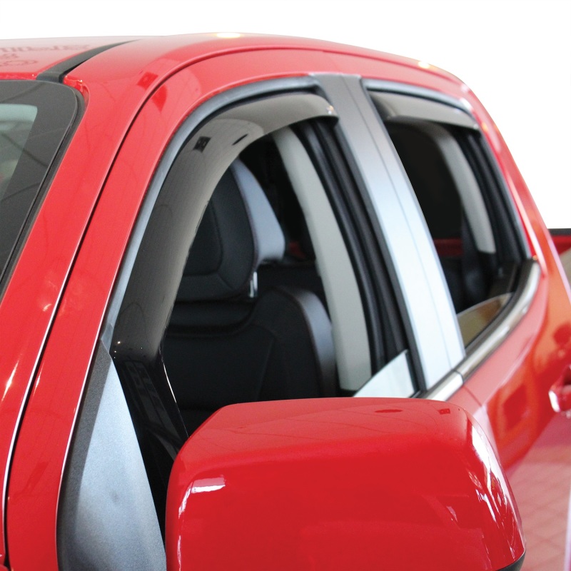 Westin 2015-2018 Chevrolet/GMC Colorado/Canyon Crew Cab In-Channel Wind Deflector 4pc - Smoke thumbnail 6