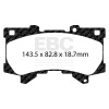 EBC 2022+ Lexus LX600 3.5TT Extra Duty Front Brake Pads thumbnail 8