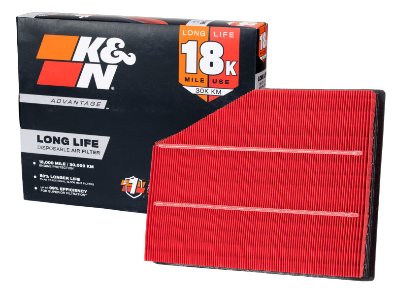 K&N Advantage Air Filter 18K Miles BMW 525I 2.5L-L6 2004 thumbnail 3