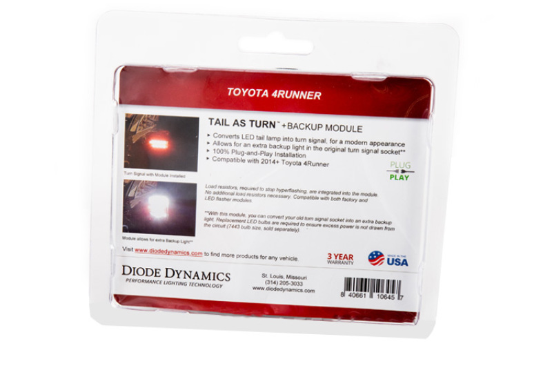 Diode Dynamics 14-21 Toyota 4Runner Tail as Turn Module +Backup Module (USDM) Module Only thumbnail 8