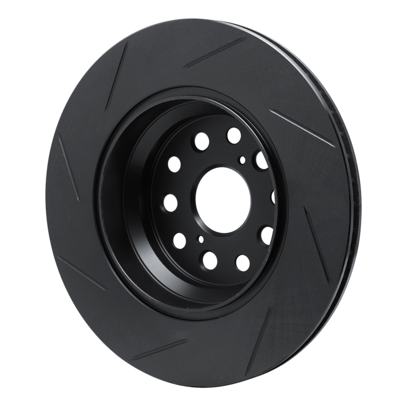R1 07-21 Lexus LS460 Rear Right Slotted Black Brake Rotor