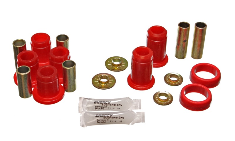 Energy Suspension Chrysler F/J/M Body RWD Red Front Control Arm Bushing Set thumbnail 5