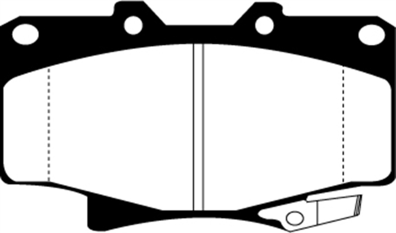 EBC 96-97 Lexus LX450 4.5 Yellowstuff Front Brake Pads thumbnail 7