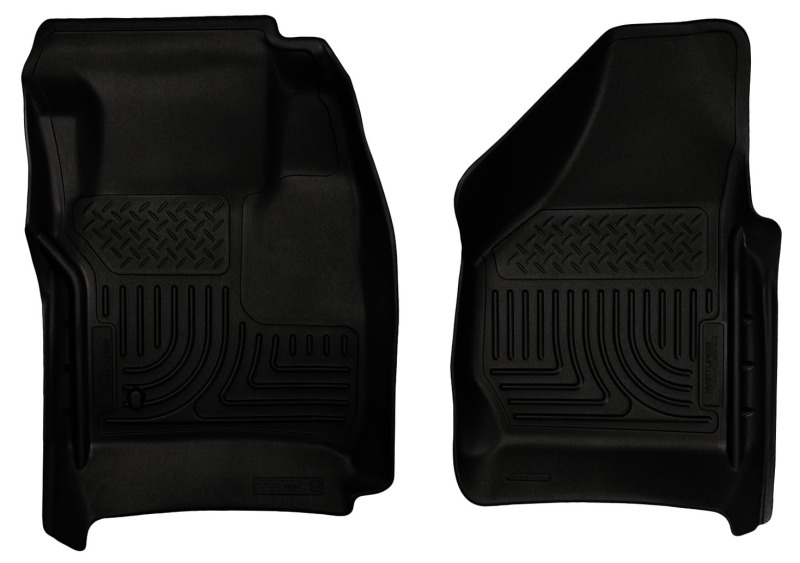 Husky Liners 08-10 Ford SuperDuty Regular/Super/Crew Cab WeatherBeater Black Floor Liners thumbnail 5
