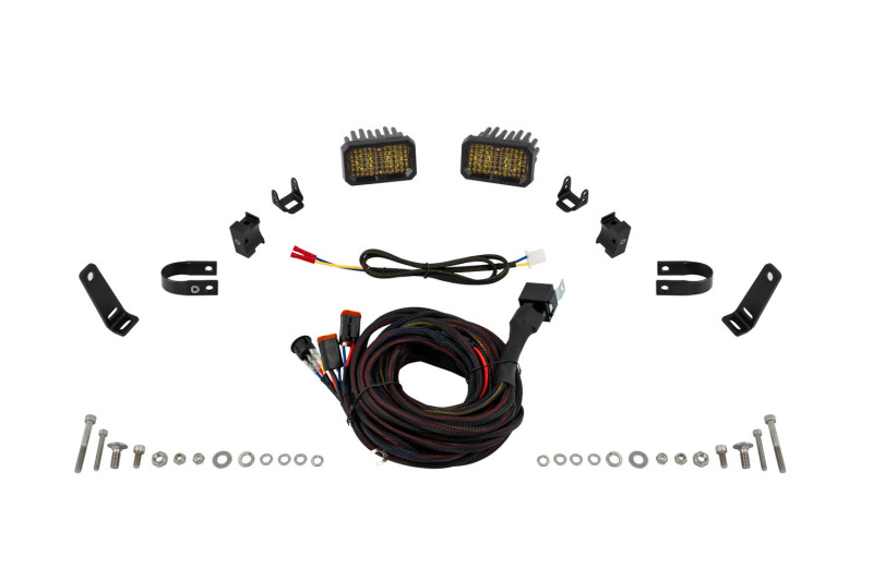 Diode Dynamics Stage Series 1 1/4 In Roll Bar Chase Light Kit SSC2 Pro - Yellow (Pair) thumbnail 3