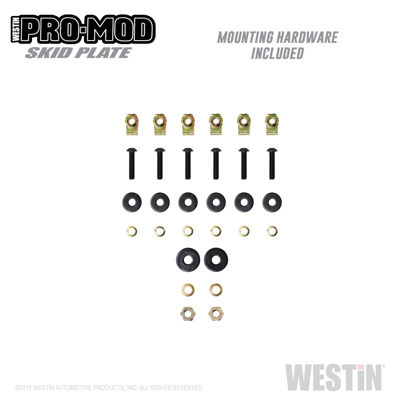 Westin 15-20 Chevrolet Colorado Pro-Mod Skid Plate - Tex. Blk thumbnail 8
