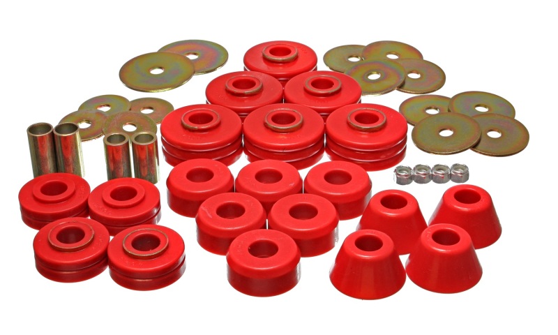 Energy Suspension 78-80 GM Denali XL/Suburban & Yukon XL 4WD Red Body(cab) Mount Set thumbnail 2