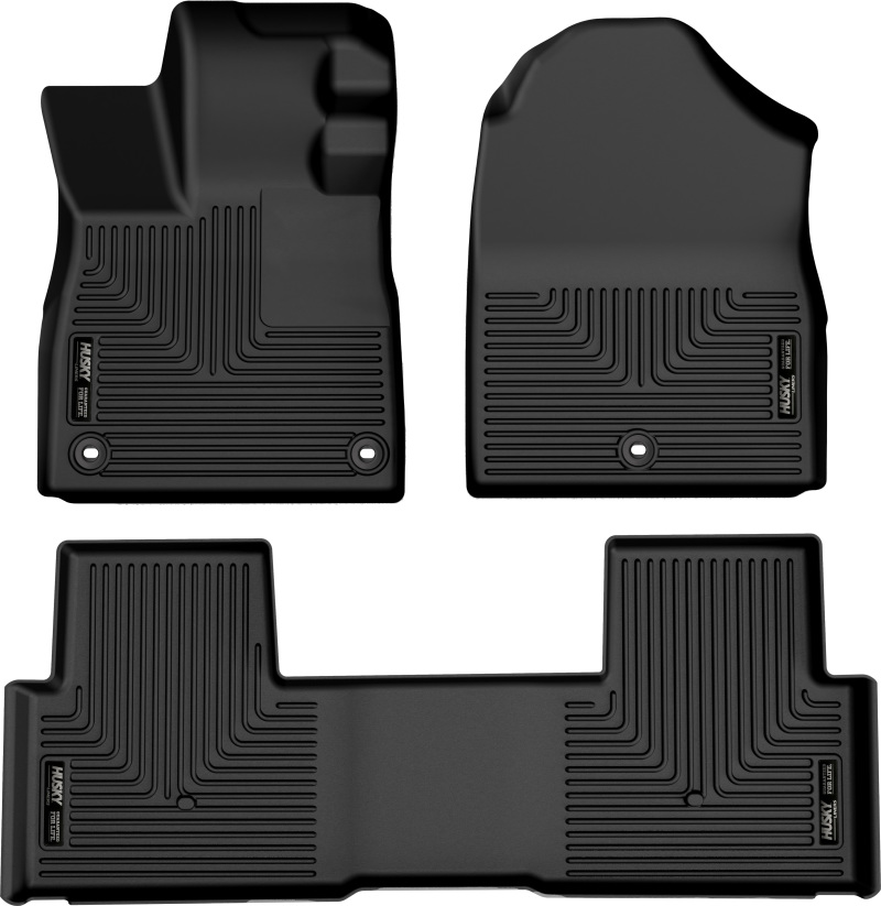 Husky Liners 2023 Honda Pilot Weatherbeater Black Front & 2nd Seat Floor Liners thumbnail 2