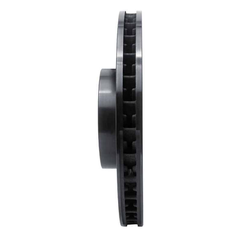 R1 14-21 Porsche Cayenne Right Front Slotted Black Brake Rotor