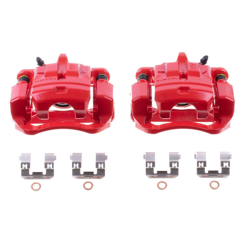 Power Stop 13-16 Scion FR-S Rear Red Calipers w/Brackets - Pair thumbnail 2