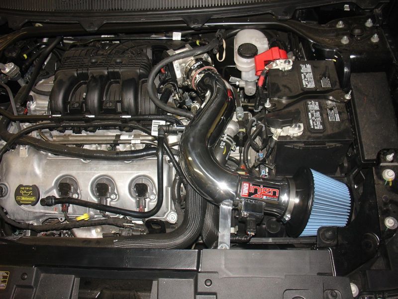 Injen 09-11 Ford Flex 3.5L V6 Power-Flow w/ Power Box Wrinkle Black Air Intake System thumbnail 8