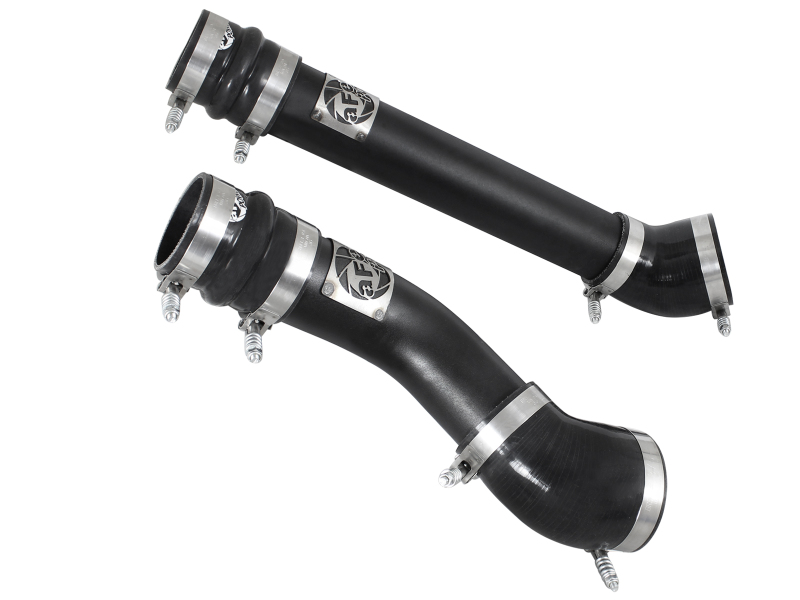 BladeRunner 3 IN Aluminum Hot and Cold Charge Pipe Kit Black