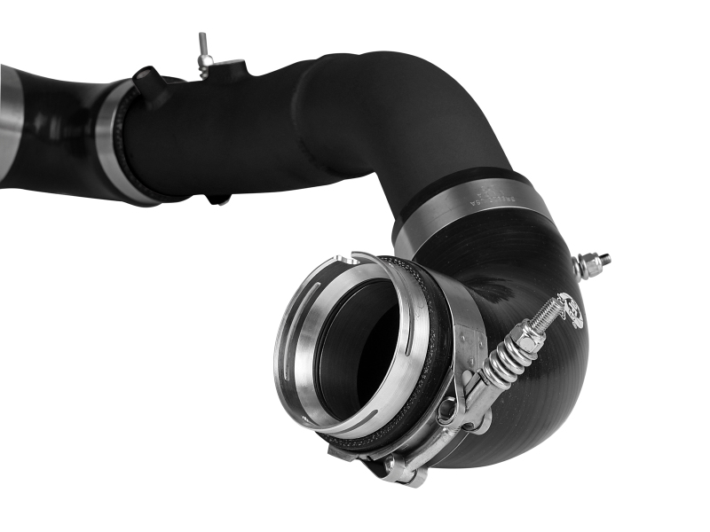BladeRunner 2-1/2 IN Aluminum Hot Charge Pipe Black